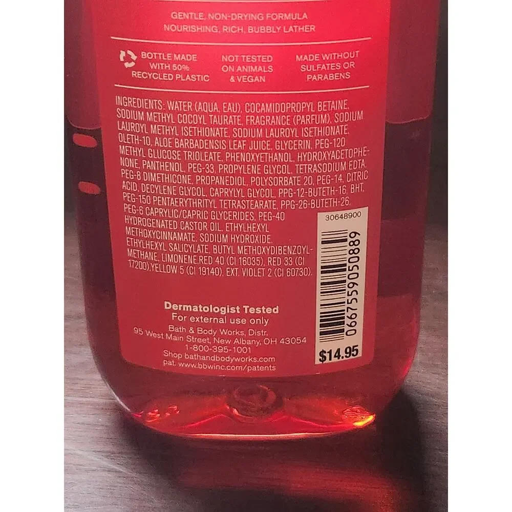 Bath & Body Works Strawberry Pound Cake Body Wash 10oz New